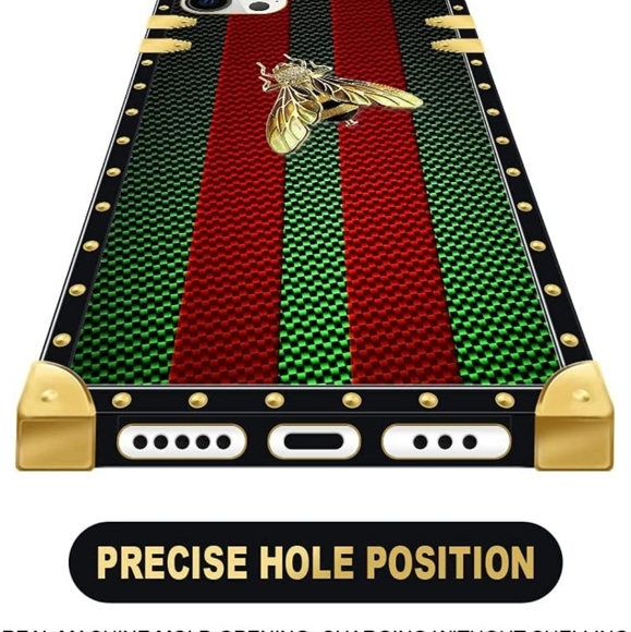 New iPhone 12 Pro Max Case Red Green Golden Bee Case - Picture 5 of 7